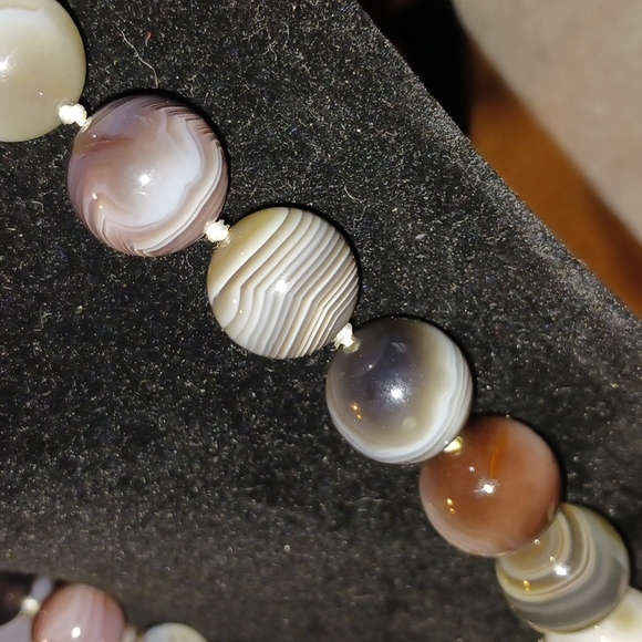 Vintage Botswana Agate necklace - Picture 4 of 6